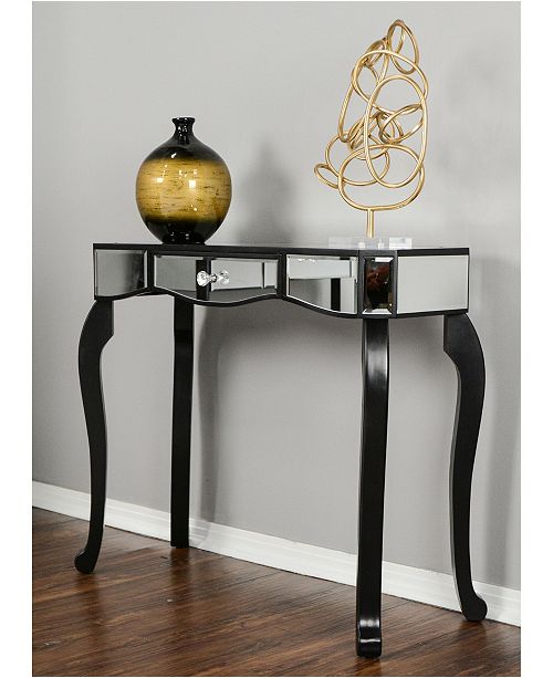 Heather Ann Creations Heather Ann Katrina Mirrored Console Table