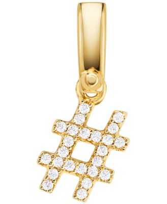 Michael Kors - Custom Kors 14k Gold-Plated Sterling Silver Hashtag Charm