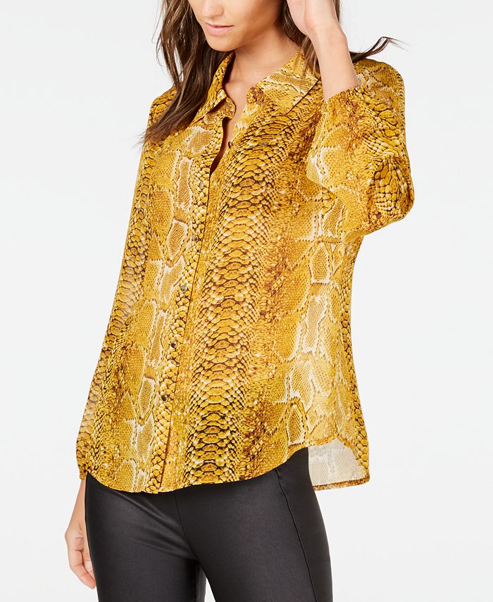 INC International Concepts INC Snake-Embossed Shirt, Created for Macy's ...