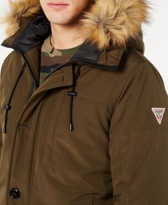 guess classic hooded parka