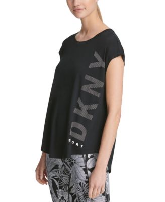 T-shirt Homme DKNY Sport – Bleu Taille L – Manches Courtes – Coton