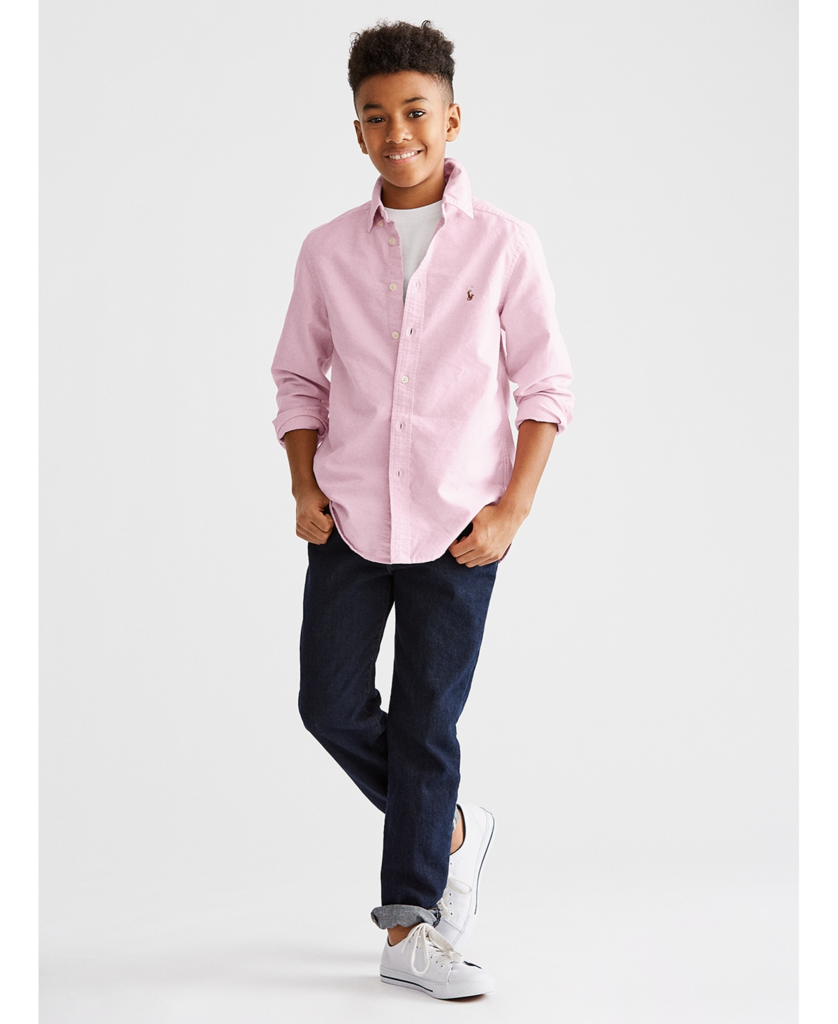 Polo Ralph Lauren Kids' Big Boys Hampton Straight Stretch Jeans In Vestry Wash Stretch