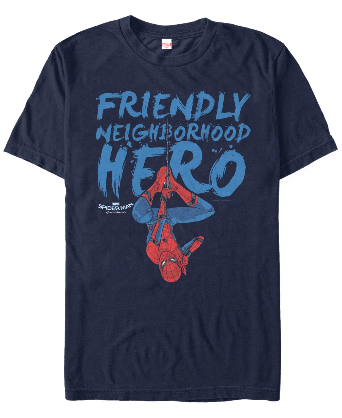 Marvel Men's Spider-Man Homecoming Friendly Neighborhood Hero Short Sleeve T-Shirt