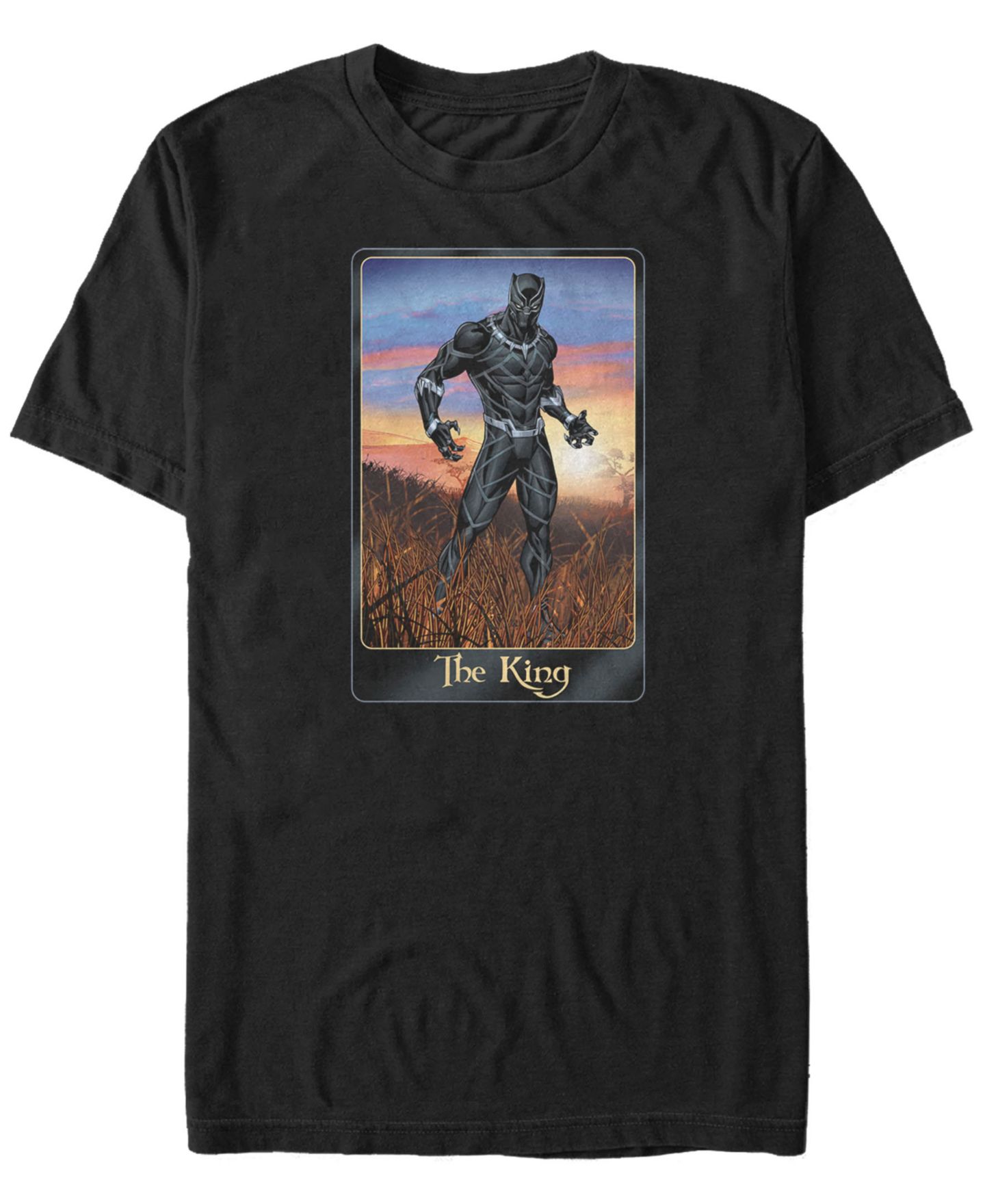 Мужская футболка Fifth Sun Marvel Avengers The King Playing Card Short Sleeve, цвет: Чёрный — фото 2