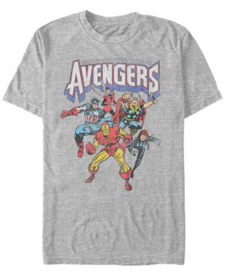 Marvel Men's Comic Collection Retro Earths Mightiest Heroes Short Sleeve T-Shirt
