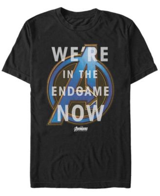Marvel Men's Avengers Endgame We're In The End Now Quote Short Sleeve T-Shirt