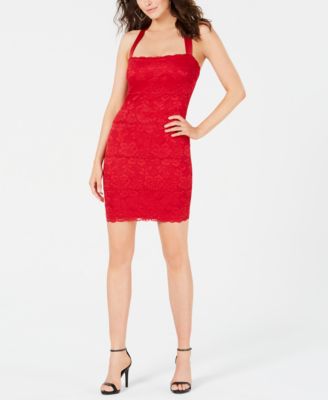 red guess dress