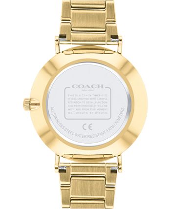 COACH - Women's Perry Gold-Tone Stainless Steel Bracelet Watch 36mm