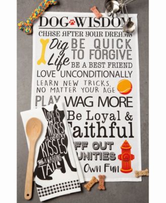 Asst Dog Prints Dishtowel Set of 2