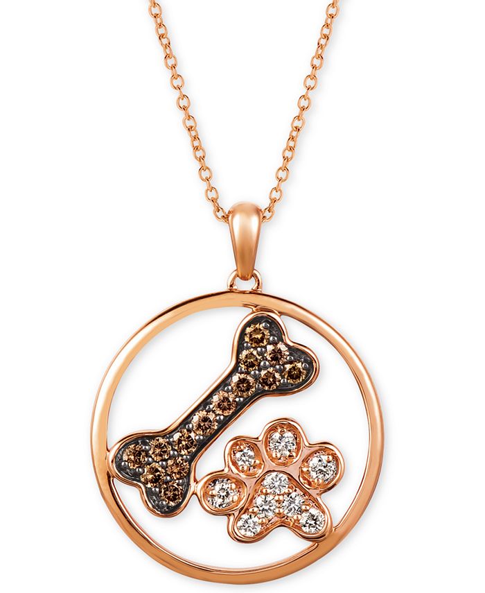 Louis Vuitton Mother of Pearl 'Volez Voguez Voyagez' Dog Tag Necklace