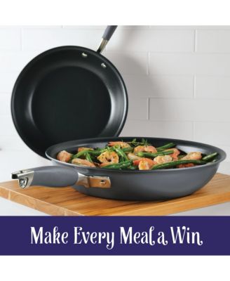 Anolon Advanced Home Hard-Anodized Nonstick Skillet Set, 2