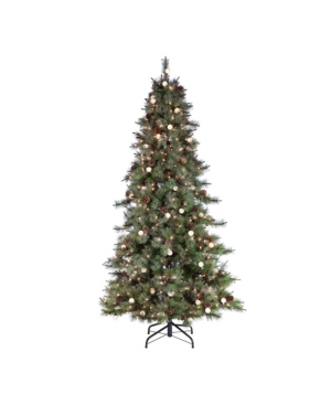 Sterling 7.5ft. Pre-lit Mixed Needle Arcadia Fir Tree With 95 G40 Led Glass Bulbs In Green