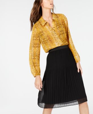 INC International Concepts INC Pleated Midi Skirt, Created for Macy's