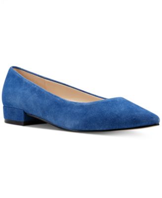 nine west blue flats