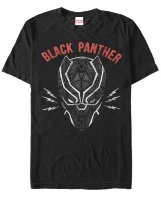 Marvel Men's Black Panther Mask Short Sleeve T-Shirt