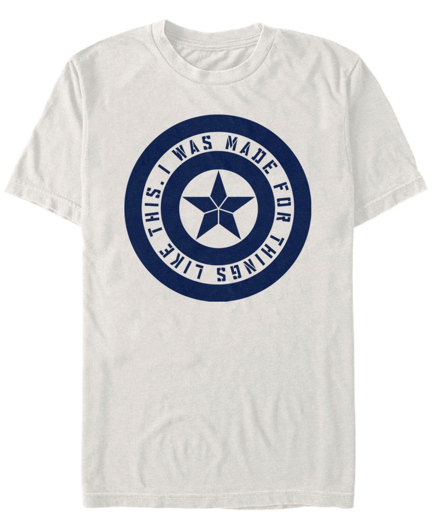 Мужская футболка Fifth Sun Marvel Captain America I Was Made For This Shield Inspiration Short Sleeve — фото 1
