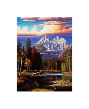 Trademark Global R W Hedge Perfect Harmony Mountains Canvas Art In Multi