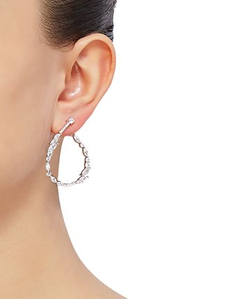 Arabella - Swarovski Zirconia Teardrop Drop Earrings in Sterling Silver