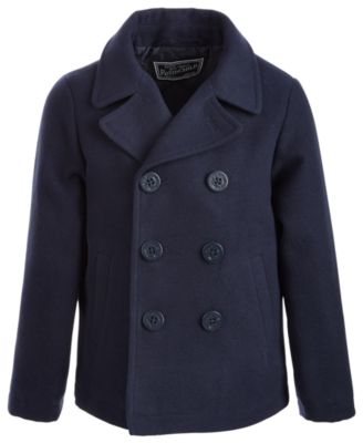 S Rothschild & CO Toddler Boys Faux Wool Pea Coat - Macy's