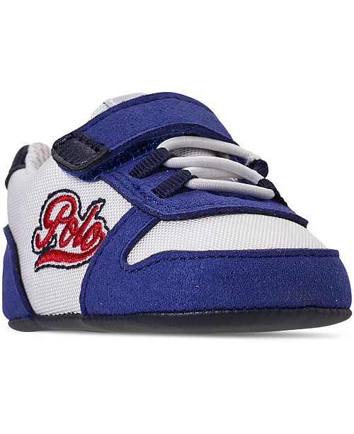 Polo Ralph Lauren Infant Boys Oryion Script Stay Put Closure Crib