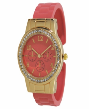 image of Women-s Rhinestone Bezel Matte Cuff Bracelet Watch 38mm