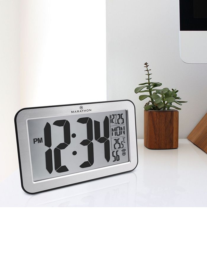 Marathon Panoramic Atomic Wall Clock Macy's