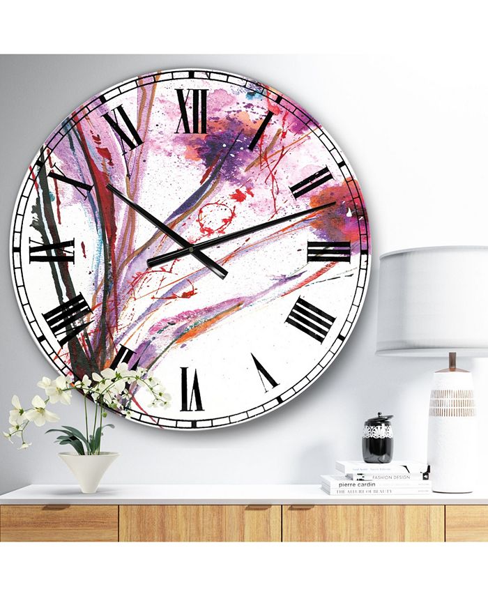 Designart Traditional Oversized Metal Wall Clock - Macy's