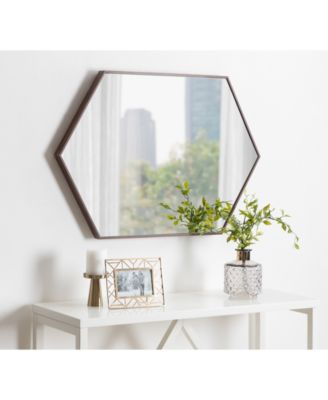 Rhodes Framed Hexagon Wall Mirror - 24.75" x 36.75"