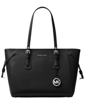 michael kors voyager medium crossgrain leather tote