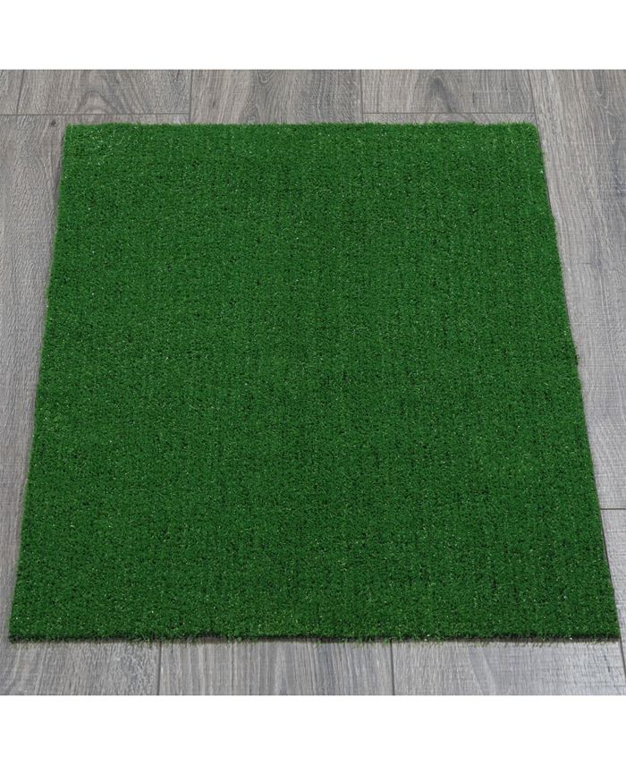 Ottomanson Evergreen Collection Indoor/Outdoor Artificial Grass, 20" x