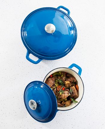 BergHOFF Neo 10Pc Cast Iron Cookware Set, Blue