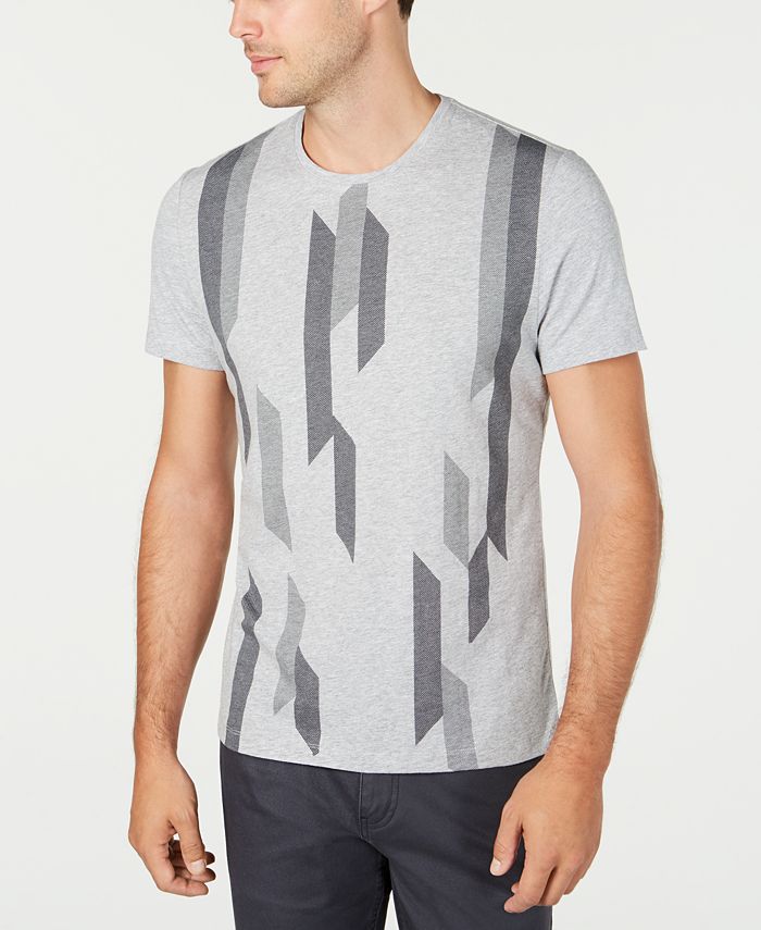 Alfani Men's Bar-Graphic Intarsia T-Shirt, Created for Macy's - Macy's