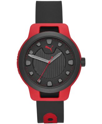 Puma - Men's Reset Silicone Strap Watch 44mm