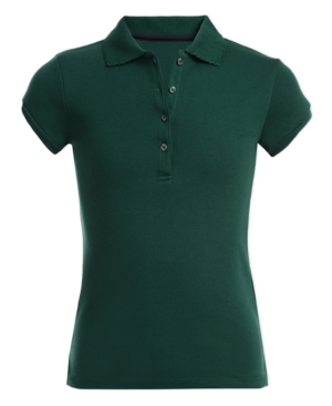 Nautica Big Girls School Uniform Polo