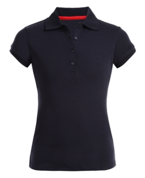 Nautica Big Girls School Uniform Polo