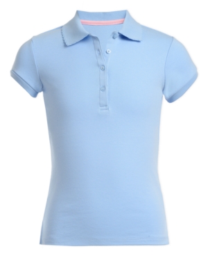 Nautica Big Girls School Uniform Polo