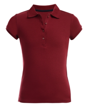 Nautica Big Girls School Uniform Polo