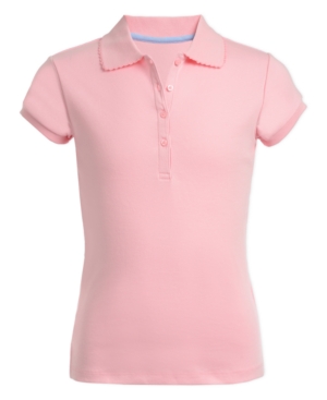 Nautica Big Girls School Uniform Polo