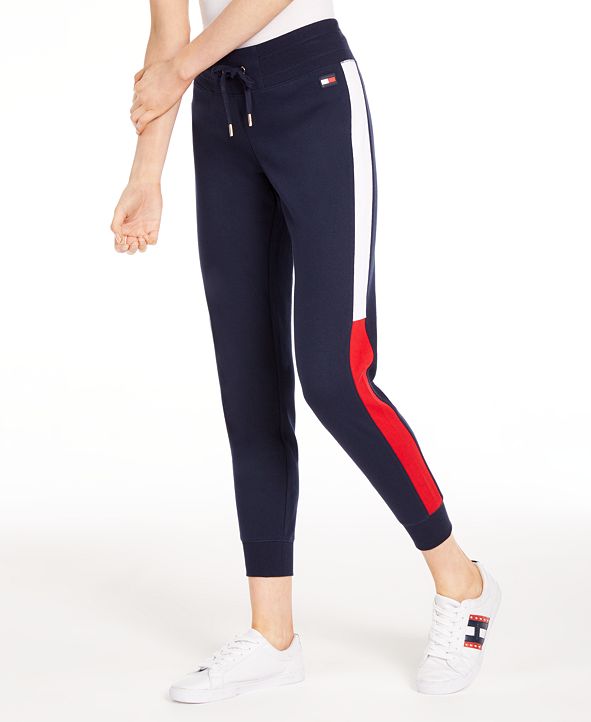 tommy hilfiger logo jogger pants
