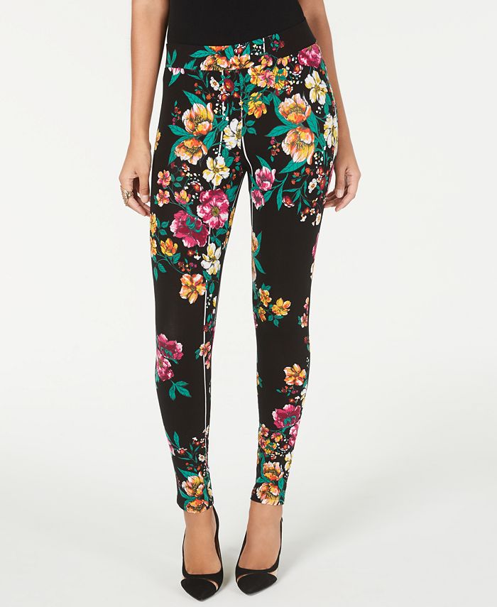 Thalia Sodi Floral Pull-On Leggings, Created for Macy's - Macy's