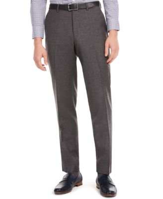 Bar III - Men's Slim-Fit Gray Flannel Suit Separate Pants