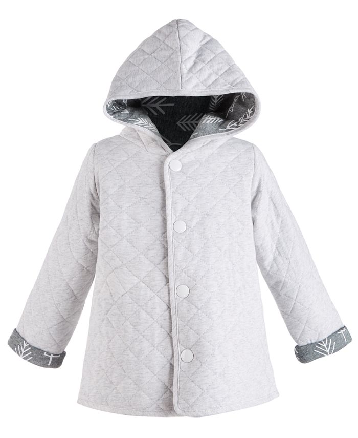 First Impressions - Baby Girls Cotton Quilted Reversible Jacket