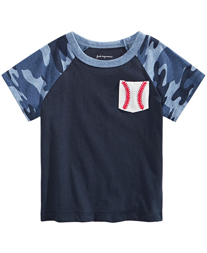 First Impressions Toddler Boys BaseballPrint Cotton TShirt, Created