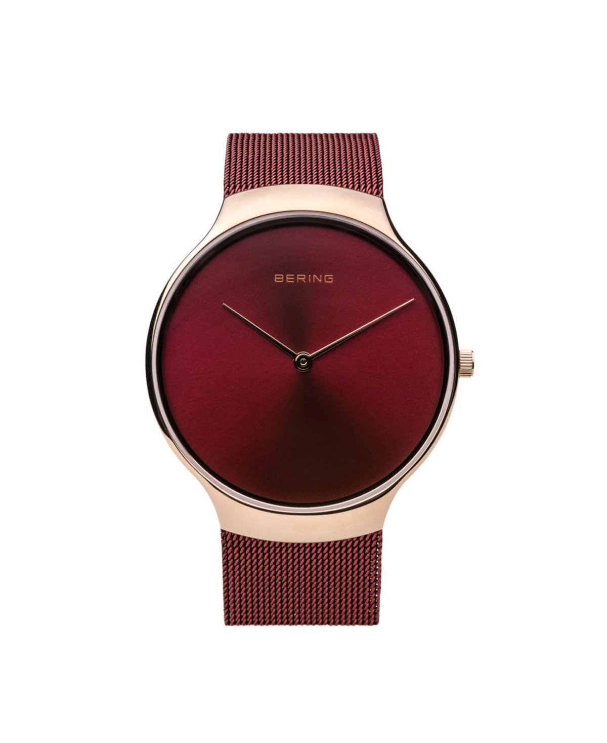 Bering Men's Charity Stainless Steel Case and Mesh Watch