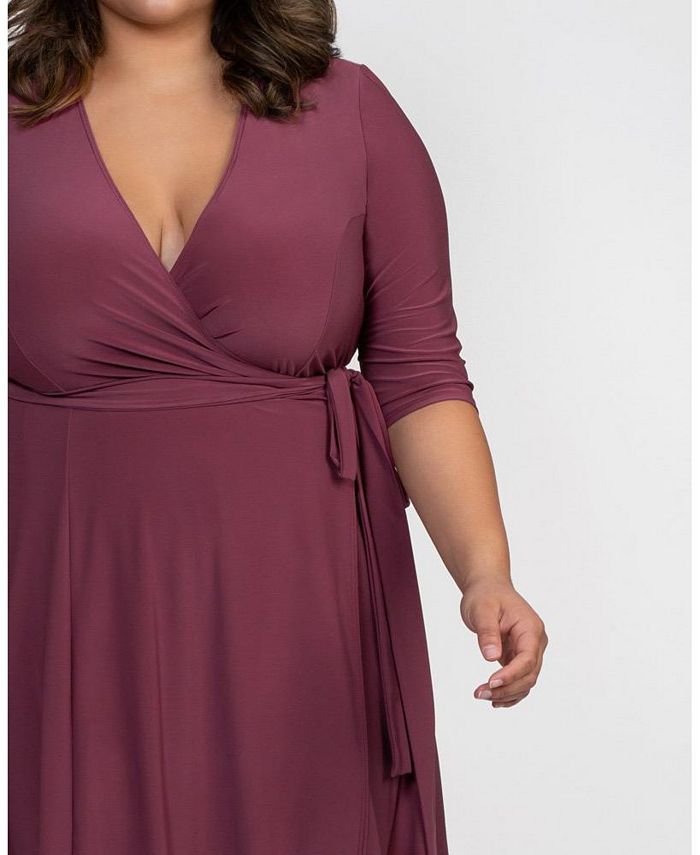 Kiyonna Womens Plus Size Essential Wrap Dress Macys 6660