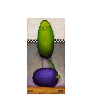 Trademark Global Daniel Patrick Kessler Eggplant Bird Canvas Art In Multi