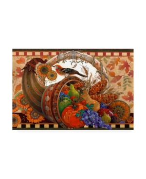 Trademark Global David Galchutt Cornucopia Tablecloth Canvas Art In Multi