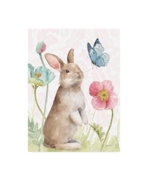 Trademark Global Lisa Audit Spring Softies Bunnies Ii Pink Canvas Art In Multi