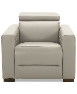 Nevio 39" Leather Power Recliner with Rachet Headrest