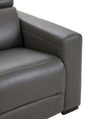 Nevio 39" Leather Power Recliner with Rachet Headrest